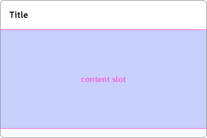 Content Card with title only