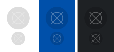 Disabled Discrete Standard Icon Button Sample