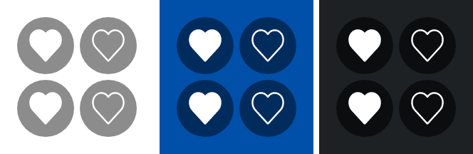 Discrete Status Icon Button Sample