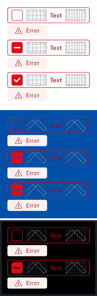 Error Checkbox with Label Sample