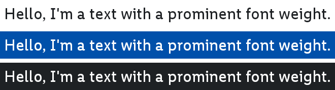 Prominent Text Sample